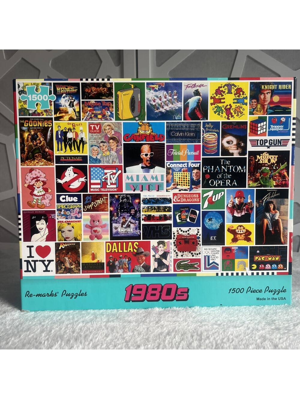 Re-marks 1980s Pop Culture Collage 1500 Pc Puzzle RETRO NOSTALGIA Complete
